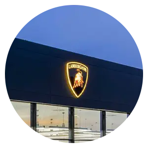 Lamborghini Dealership Sign