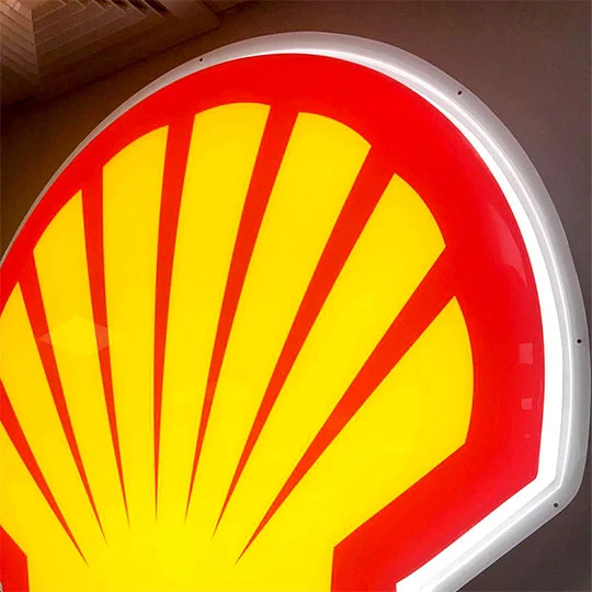 shell gas station sign