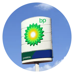 BP Gas Station Signage