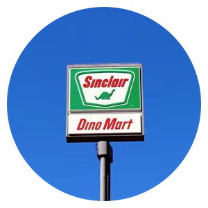 Sinclair Gas Station Sign