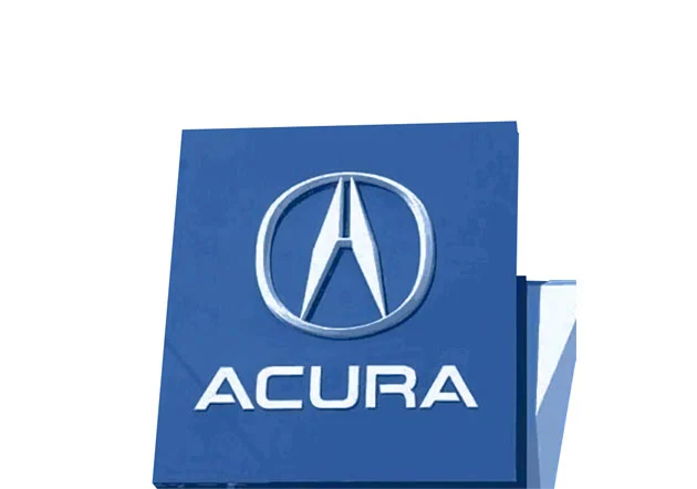 custom acura car sign