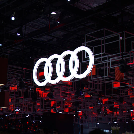 custom audi dealership sign