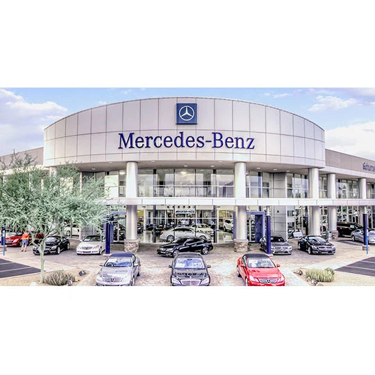 custom mercedes dealer sign