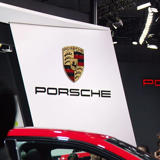 porsche car sign