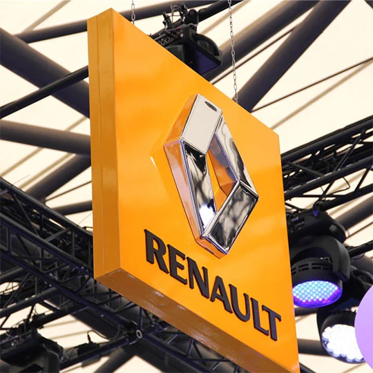 custom renault dealership sign