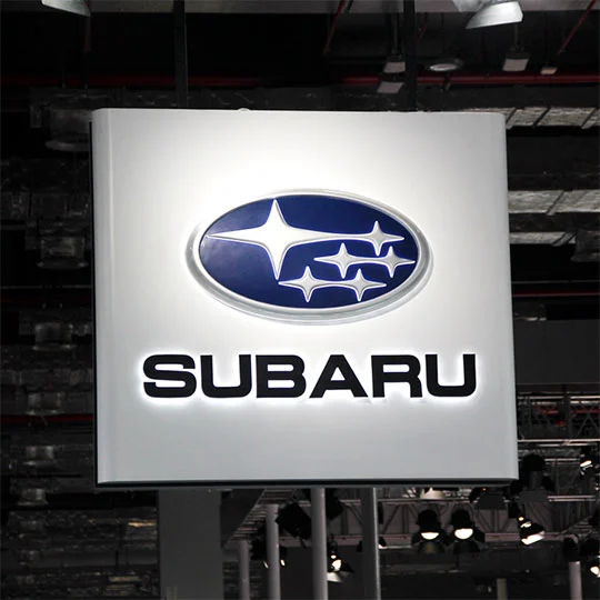 subaru dealership sign