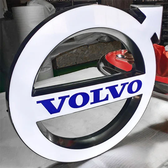 volvo car sign