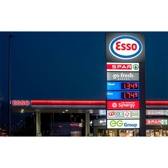 esso gas station logo sign1