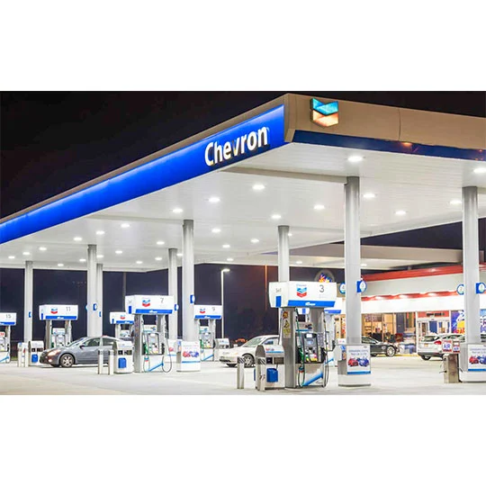 vintage chevron gas station signs