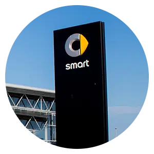 Mercedes Smart Dealer Sign