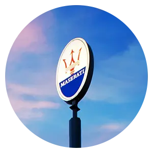 Maserati Dealership Sign