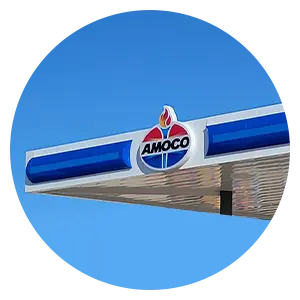 Amoco Gas Station Sign